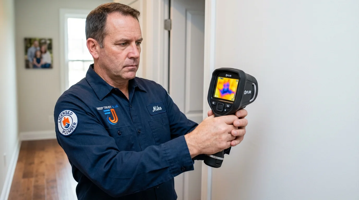 Thermal imaging leak detection by Johns Plumbing LLC in Swansea